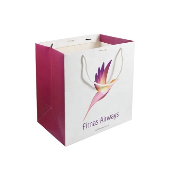 Rope Handle Printed Paper Bag With Customized Logo