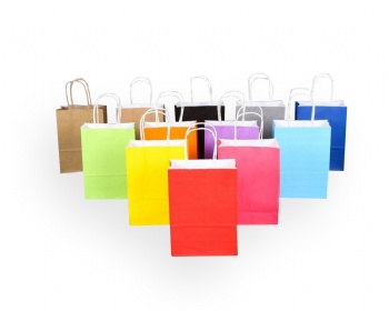 Craft Paper Shopping Bag with Twisted Handle