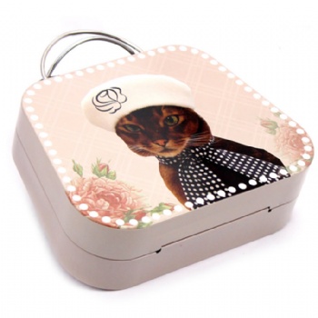 Cute Pattern Mini Metal Tin for Cookie