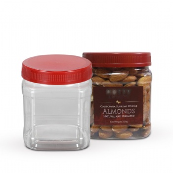 Plastic Food Jars for Storage of Nuts and Grains