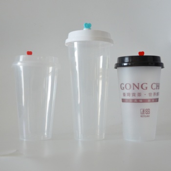 Customized Transparent Biodegradable PP Drinking Cup with Lid