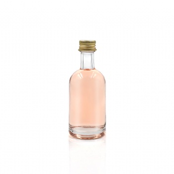 Mini Glass Bottle With Screw Lid For Alcohol Drink