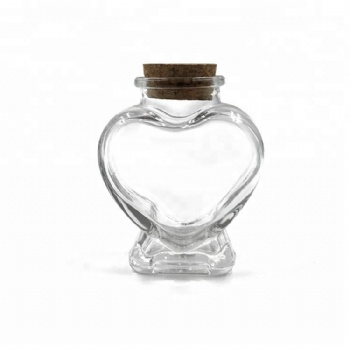Pretty Heart Shape Glass Candy Jar for Wedding  Christmas